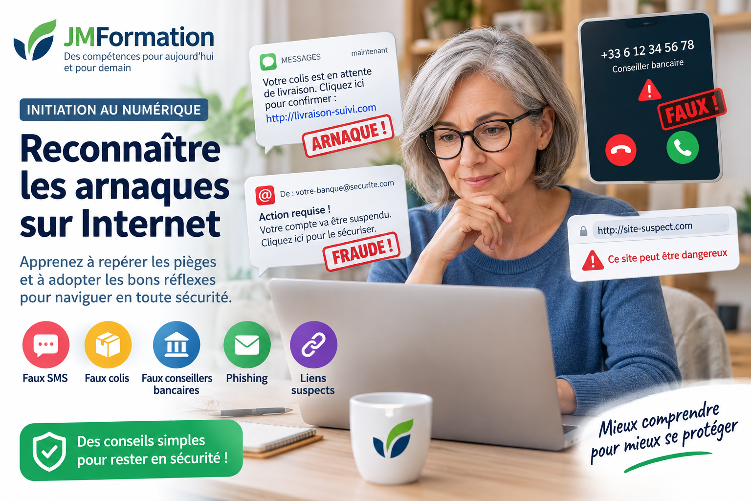 Reconnaître les arnaques sur Internet